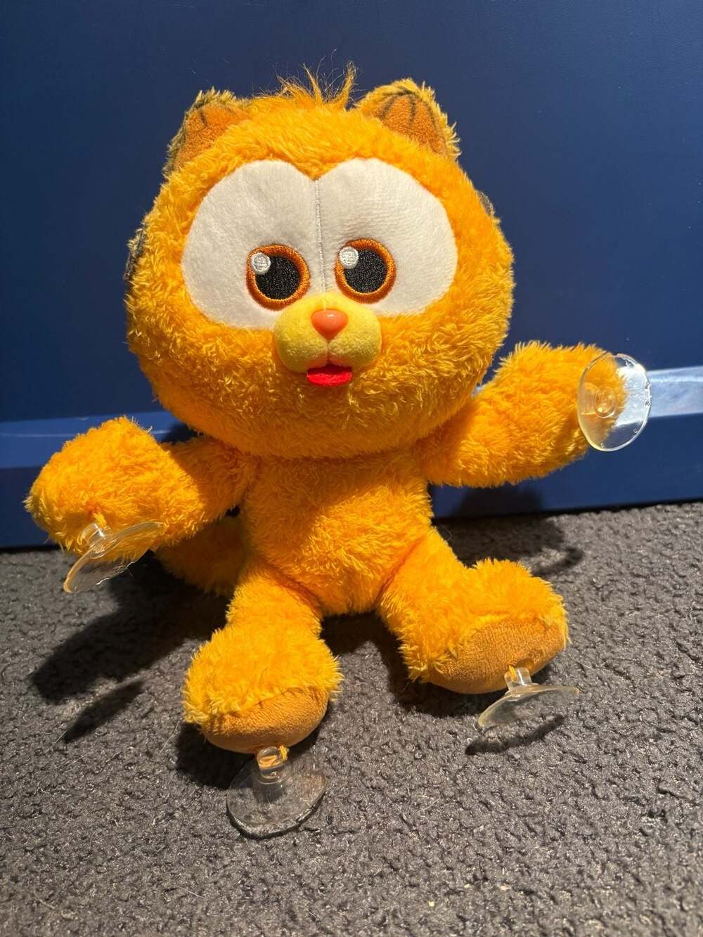 The Garfield Movie Stuffed Animal with Suction Cups